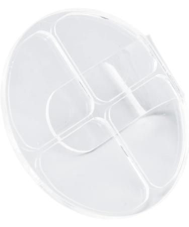 Aunmas Acrylic Cosmetic Mixing Palette - Highly Transparent Round Makeup Palette for Primer Eyeshadow Creams Powders and Nail Art - Buy Online on GoSupps.com