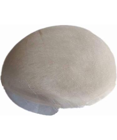 Gray white Human Hair Toupee for men NLW European human hair pieces for men Hair unit replacement System Man piece soft (White-Full Lace base) #White Full Lace - Buy Online on GoSupps.com