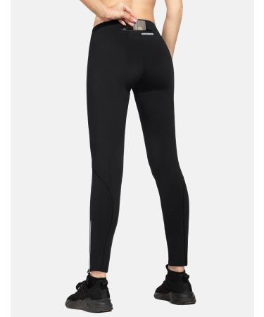 BALEAF Thermal Leggings for Women - Lined Winter Sports Long Running & Cycling Pants with Zipper - M Black-2 | International Shipping Available - Buy Online on GoSupps.com