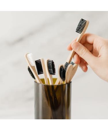 Buy Luliyldj Bamboo Toothbrush Set - 6 Eco-Friendly Brushes | Personalized Design & Sustainable Packaging - Buy Online on GoSupps.com