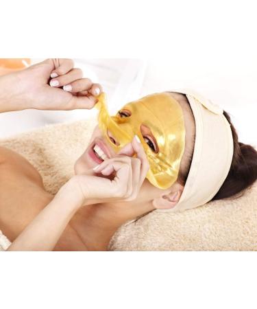 Ruzzut 24K Gold Collagen Essence Face Mask - Hydrating Anti-Wrinkle Skin Care with Hyaluronic Acid & Collagen | 12 Pack Golden Sheet Masks - Buy Online on GoSupps.com