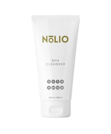 NOLIO BHA Cleanser Salicylic Acid & Glycolic Acid Face Wash for Acne & Oily Skin Exfoliating Daily Cleanser Gently Removes Excess Oil Dirt & Impurities 6.7 fl oz