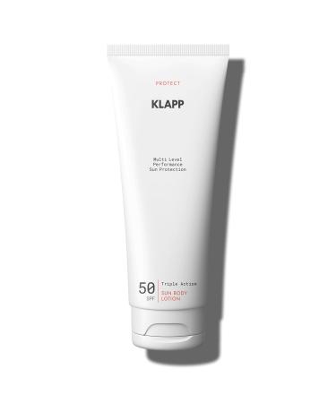 KLAPP Cosmetics MULTI LEVEL PERFORMANCE SUN PROTECTION Triple Action Sun Body Lotion 50 SPF 200ml