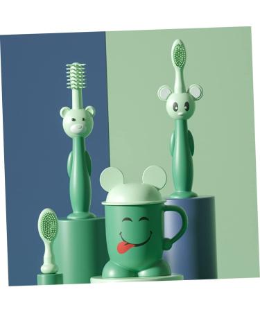 Partykindom Soft Children's Toothbrush Set - Newborn & Infant Care | Suction Cup Toddler Brushes | Safe & Gentle Baby Cleaning Solution - Buy Online on GoSupps.com