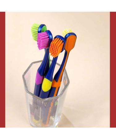 Wxpjmdfc Manual Toothbrush - Medium-Hard Bristles Pack of 4 Travel Toothbrushes for Men & Women Individually Packaged Body Care - Buy Online on GoSupps.com