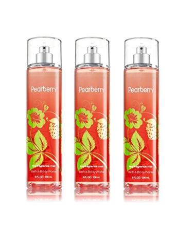 Bath & Body Works Pearberry Fine Fragrance Mist 8 Oz - Pack of 3 by Bath & Body Works