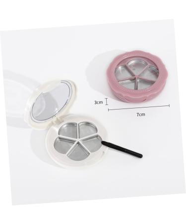 3pcs Lip Balm Containers Empty Eyeshadow Compact Lipstick Box 7*7cm Pink - Buy Online on GoSupps.com