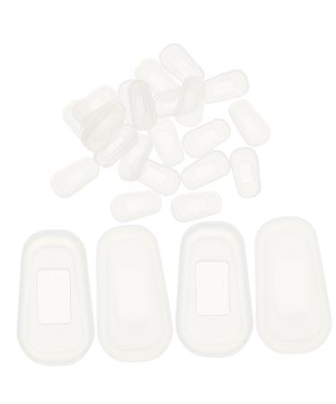 Lurrose 12 pairs Nose pads for silicone glasses Nose protection for glasses Silicone nose cushions for glasses glasses Slace pad accessories for glasses frames glasses accessories nose mask glasses pebbles black 1.8x1x1cm