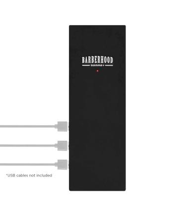 GAMMA+ Professional Barber Magnetic Mat & Station Organizer | Anti-Slip Durable Hair Styling Tools with USB Hub - Buy Online on GoSupps.com