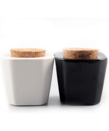JIHUOO Ceramic Nail Art Cup - Dappen Dish for Acrylic Liquids & Powders White Container for Nail Art Enthusiasts | International Shipping Available - Buy Online on GoSupps.com