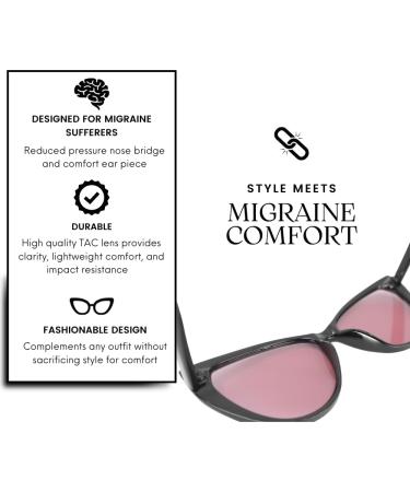 FL-41 Migraine Glasses | Transitional Lens for Light Sensitivity & Photophobia - Eclipse Aura Lens (Chat Noir) - Shop Internationally - Buy Online on GoSupps.com