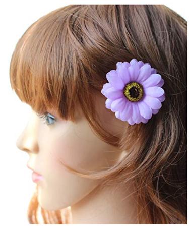 Daisy Hair Clips Set - Perfect for Beach Weddings and Bridesmaids - 18 Pcs in 18 Colors - Buy Online on GoSupps.com