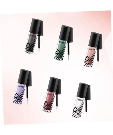 FRCOLOR 6pcs Eyeshadow Sparkling Liquid Eyeliner Glitter Shinny Eyeliner Eye Shadow Flash - Buy Online on GoSupps.com