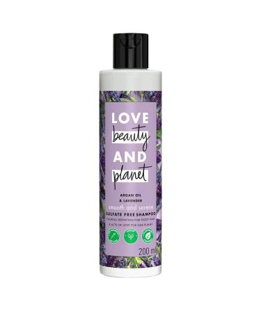 L'ove-Bea'uty & P'lanet Argan Oil and Lavender Sulfate Free Smooth and Serene Shampoo|| No Parabens|| No Dyes|| 200ml