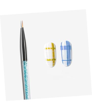 Ipetboom 1 Set Nail Painting Tools Powder Nail Brush Hair Bristles Nail Brush Round Flat Nail Brush Acrylic Nail Brush Glitter Manicure Pens Nails Brush Nail Art Pen Pull Wire Sector - Buy Online on GoSupps.com