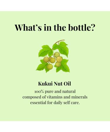 Kukui Nut Oil - 1 fl oz (30 ml) - 100% Pure Cold Pressed - GreenHealth - Buy Online on GoSupps.com