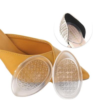 Premium Gel Heel Inserts for Women - Anti-Wear Heel Protectors for Pain Relief - Ideal for Heel Spurs (Large Clear) - International Shipping Available - Buy Online on GoSupps.com