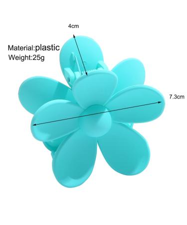 4Pcs Large Flower Hair Clips - Strong Hold Matte Barrettes for Women and Girls - Buy Online on GoSupps.com