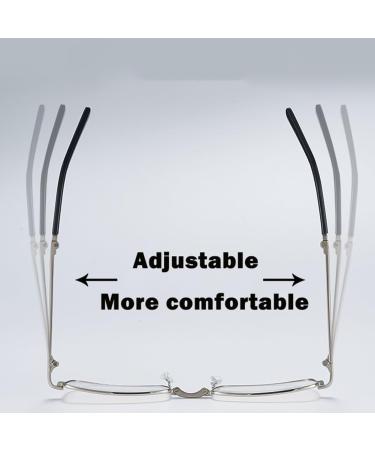 NYASAA Folding Reading Glasses - Portable Blue Light Blocking Mini Readers for Men & Women - Silver 1.00x - Buy Online on GoSupps.com