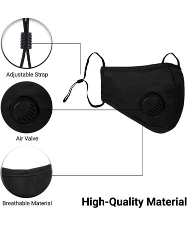 1ABOVE Two-Face Mask With Ten Air Filters Cotton | Reusable | Washable | Face Mouth Cover with Flexible Bands (2 Masks + 10 Filters) Navy Blue - Buy Online on GoSupps.com