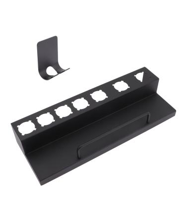 OHPHCALL Curling Iron Rack Curler Holder for Salon Kickstand Curler Wall Rack Black Stainless Steel