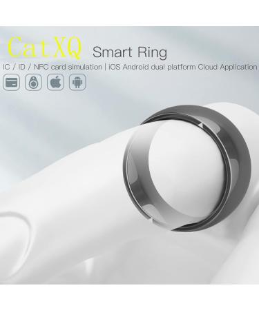 CatXQ Smart Ring Compatible with iOS Android 2 NFC Safe Quick Trigger Instruction (Phone/Location/SOS) Support Simulation of 4 ID/IC Smart Cards Waterproof Ceramic Ring for Men Women (Size:12) No.12 Black - Buy Online on GoSupps.com