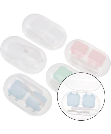 Buy SOLUSTRE 5 Sets Push Glasses Case | Contact Lens Container | Travel-Friendly PP Glasses Frame - Buy Online on GoSupps.com