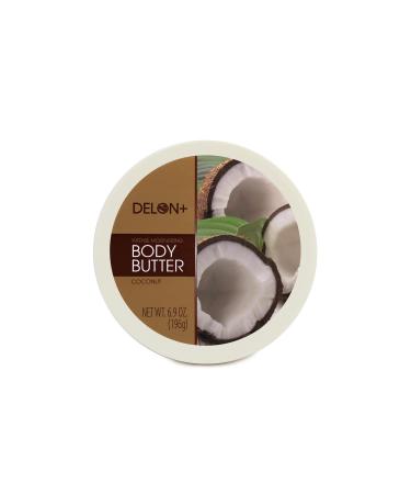 DELON Intense Moisturizing Body Butter 6.9 Oz (Coconut) 4-Pack - 27.6 Oz Total - Buy Online on GoSupps.com