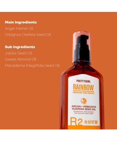RAINBOW Vegan Hair Serum - Argan & Babassu Oil for Damaged Hair | 100ml - Silky Softness - Buy Online on GoSupps.com