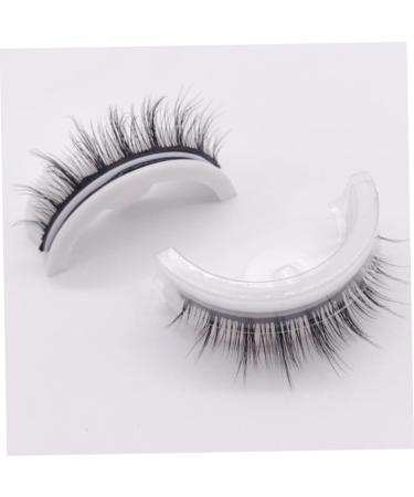 reusable eyelashes Self Adhesive Eyelashes Reusable Waterproof Fake Eyelashes Natural Realistic Fluffy Lashes 2Pair - Buy Online on GoSupps.com