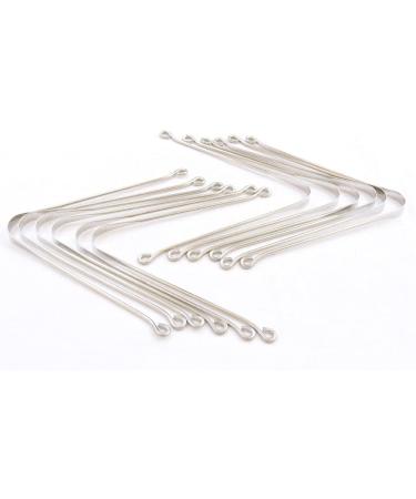 Tongue cleaner made of high-quality stainless steel 12 pieces