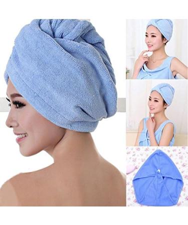 Buy Gbyj Microfiber Hair Drying Wrap for Women - Quick-Dry Turban Towel Hat Cap for Swimming & Bath White - 60x20 cm - Buy Online on GoSupps.com
