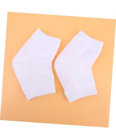 Housoutil 2 Pairs Cracked Heel Socks Rough Calluses Socks Breathable Socks Heel Sleeves Protectors Heel Moisturizing Socks Crack Heel Socks Dry Feet Women's Anti Cracked Feet Gel White - Buy Online on GoSupps.com
