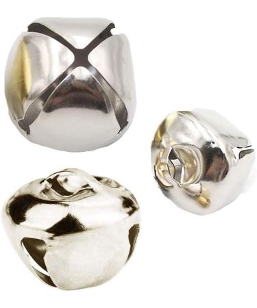 KISEER 100 Pcs 1 Inch Silver Jingle Bells Bulk for DIY Christmas Decoration - Buy Online on GoSupps.com