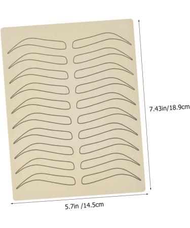 FOMIYES 25 pcs Skin Portable Eyebrow Training Practical Simulated Practicing Supply Blank 18.9x14.5cmx5pcs As Shownx5pcs - Buy Online on GoSupps.com