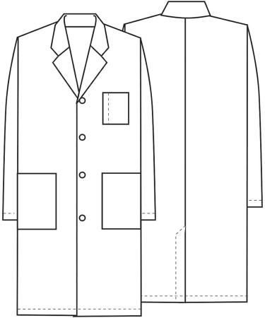 Cherokee Professionals Unisex Lab Coat 40 1346 White - 3XL - Buy Online on GoSupps.com