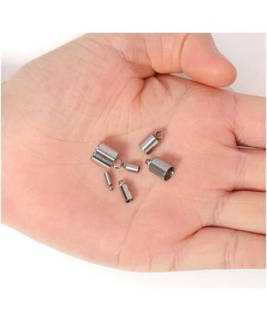 100pcs Adabele 304 Grade Stainless Steel Hypoallergenic End Caps Barrel Beads for 1.5mm Cord - SJF216-2 - Buy Online on GoSupps.com
