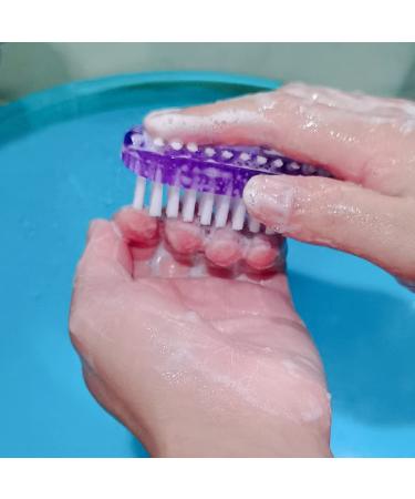 4 PCS Two-Sided Nail Brush Set for Hand Cleaning - Soft and Stiff Bristles, Ideal for Men, Women, and Kids - Buy Online on GoSupps.com