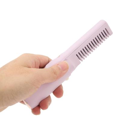 Rechargeable Mini Hair Straightener - 2000mAh Portable Travel Brush with 3 Adjustable Temperatures - Purple - Buy Online on GoSupps.com