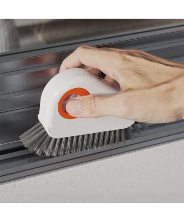2 in 1 Groove Cleaning Brush Window Track Cleaning Tools - 2 in 1 Groove Cleaning Brush Window Track Cleaner Sliding Door Track Cleaner Window Groove Cleaning Brush with Hidden Scraper (4 Gray) Grey 4 - Buy Online on GoSupps.com