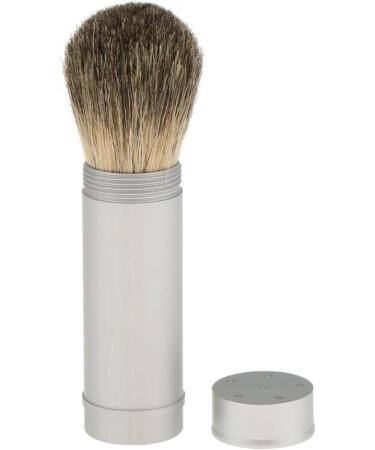Set of 3 Travel Shaving Brushes - Aluminum Handle Tube | Perfect for Soap & Cream Shaving - Buy Online on GoSupps.com