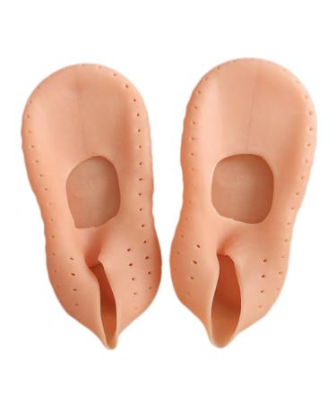 minkissy 2 Pairs High Heel Protectors Moisturizing Socks Silicone Socks Silicone Moisturizing Socks Heel Socks for Cracked Heels Moisturising Gel Socks Foot Socks Insole Heel Cover Elastic