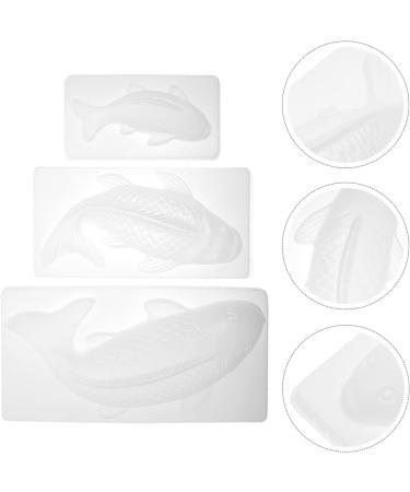 UPKOCH 6 Pcs Fish Mold DIY Rice Cake Molds DIY Jelly Mold Biscuit Mold White Modeling Baking Pan Pp 3D 31.5X15.5X7CMx2pcs - Buy Online on GoSupps.com
