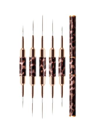 Duontyye Liner Brush for Nails Metal Handle Professional Nail Design Brush Set