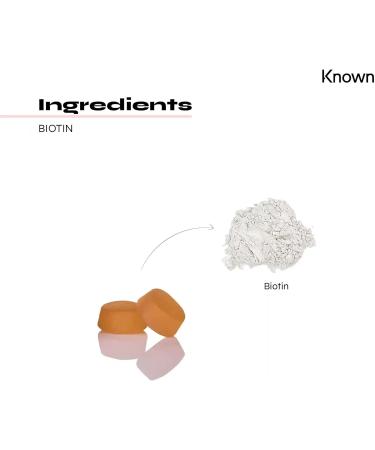 Biotin Gummies 10 000 mcg Watermelon Flavoured by Known Nutrition | for Hair Skin and Metabolism | Watermelon Flavour | 60 Two-a-Day Vitamin Gummies | 10 000 g of Biotin per Serving (Pack of 1) - Buy Online on GoSupps.com
