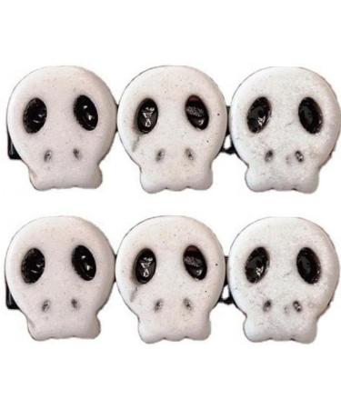 2 Pieces Goth Skull Hair Clip Acrylic Vintage Punk Hair Barrettes Hair Accessories for Women Fashion Design
