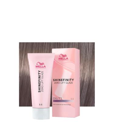WELLA PROFESSIONALS Wella Shinefinity Frosted Chestnut 0671 Dark Ash Blonde 60ml demipermanent color