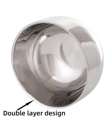 Grandslam Deluxe Shaving Kit for Men - 3-in-1 Set with Shaving Brush Stainless Steel Bowl & Holder - Premium Silver Shaving Essentials - Buy Online on GoSupps.com