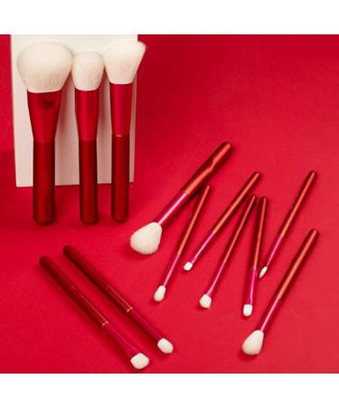 12-Piece Makeup Brush Set | Solid Wood Pearl Handle for Blush & Foundation Brushes - International Shipping Available - Buy Online on GoSupps.com