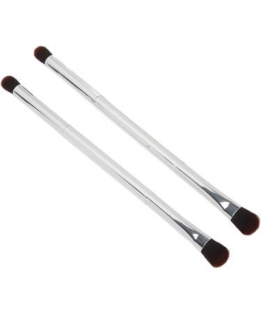 Eyeshadow Brush Set Double Ended Makeup Soft Fiber Hair Nose Contour Eyeshadow Brush Cosmetic Tool for Even Powder Grasping with Electroplated Handle - Buy Online on GoSupps.com